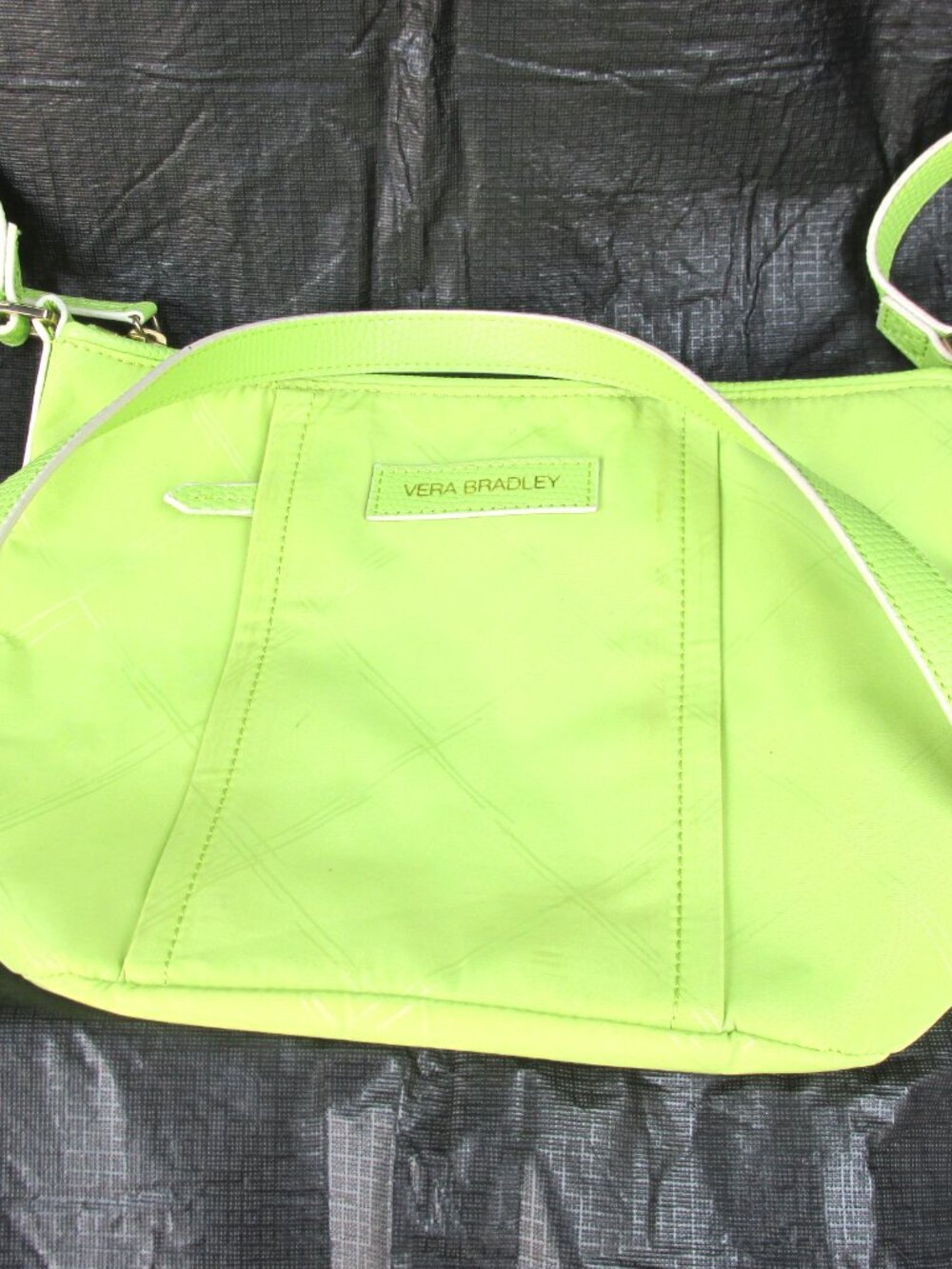 Vera Bradley Citrine Green Crossbody Tote Bag or Purse - Picture 1 of 14